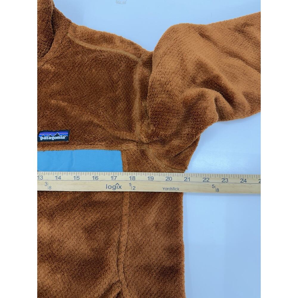 Patagonia Womens Pullover Size XL Re-Tool Snap-T Bunt Orange Polartec Fleece - Picture 11 of 14